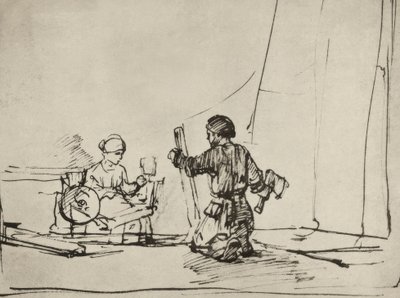 Święta Rodzina w warsztacie autorstwa Rembrandt van Rijn