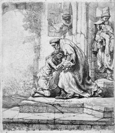 Powrót syna marnotrawnego do domu autorstwa Rembrandt van Rijn
