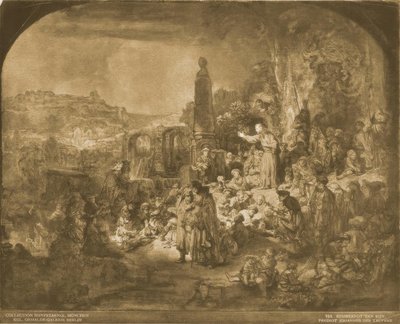 Kazanie Jana Chrzciciela autorstwa Rembrandt van Rijn