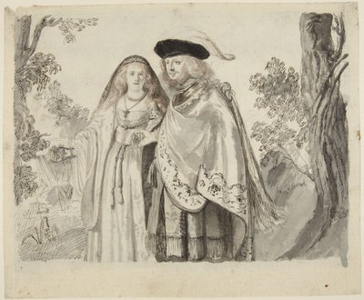 Mężczyzna z białym piórem autorstwa Rembrandt van Rijn