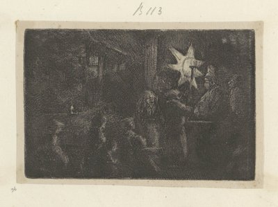 Objawienie Pańskie: kawałek na noc Recueil de quatre-vingt-cinq estampes originales (tytuł serii) autorstwa Rembrandt van Rijn