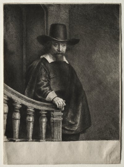 Efraim Bonus, lekarz żydowski autorstwa Rembrandt van Rijn