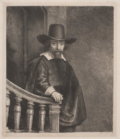 Ephraim Bonus, żydowski lekarz autorstwa Rembrandt van Rijn