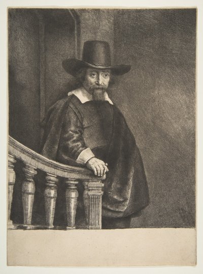 Efraim Bueno, lekarz żydowski, 1647. autorstwa Rembrandt van Rijn