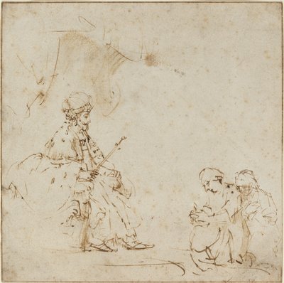 Estera przed Aswerusem autorstwa Rembrandt van Rijn