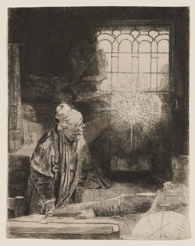 Faust (Uczony w swojej pracowni) autorstwa Rembrandt van Rijn
