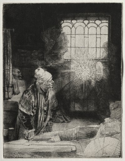 Faust ok. 1652. autorstwa Rembrandt van Rijn
