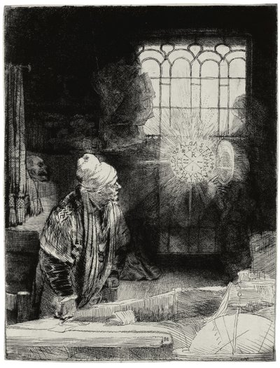 Faust, ok. 1652 autorstwa Rembrandt van Rijn