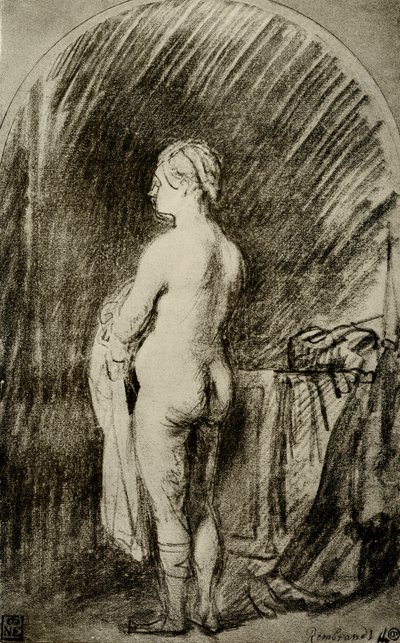 Akt kobiecy autorstwa Rembrandt van Rijn