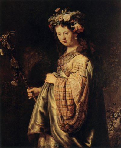 Flora, 1634 autorstwa Rembrandt van Rijn