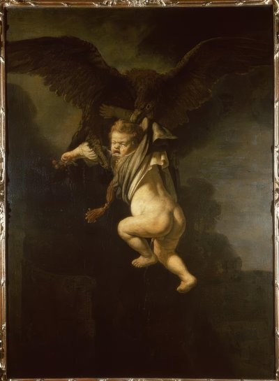 Ganymede w szponach orła autorstwa Rembrandt van Rijn