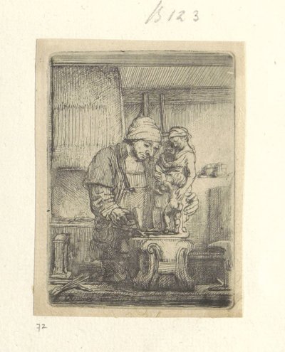 Goudsmid Kolekcja osiemdziesięciu pięciu oryginalnych grafik (tytuł serii) autorstwa Rembrandt van Rijn