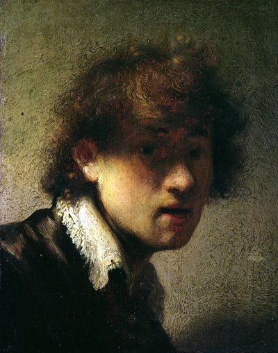 Głowa młodego mężczyzny lub autoportret, 1629 autorstwa Rembrandt van Rijn
