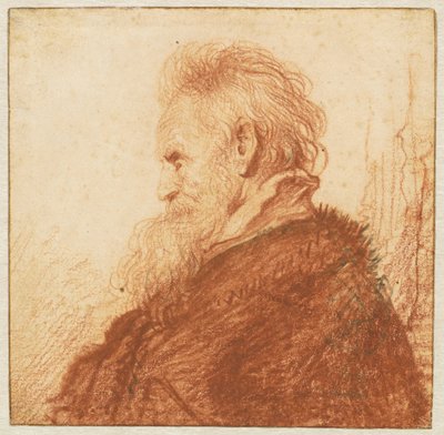 Głowa starca (rekto) autorstwa Rembrandt van Rijn