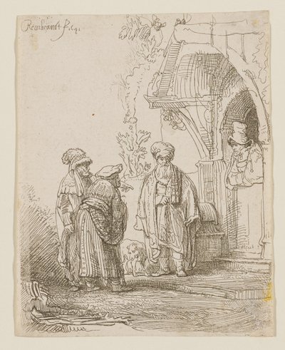 Jakub i Laban autorstwa Rembrandt van Rijn