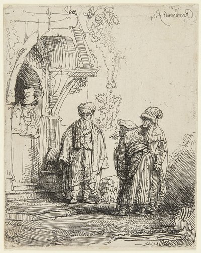 Jakub i Laban autorstwa Rembrandt van Rijn
