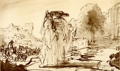 Jakub i Rachela autorstwa Rembrandt van Rijn