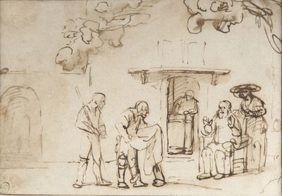 Jakubowi pokazano zakrwawiony płaszcz Józefa autorstwa Rembrandt van Rijn