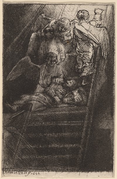 drabina Jakuba autorstwa Rembrandt van Rijn