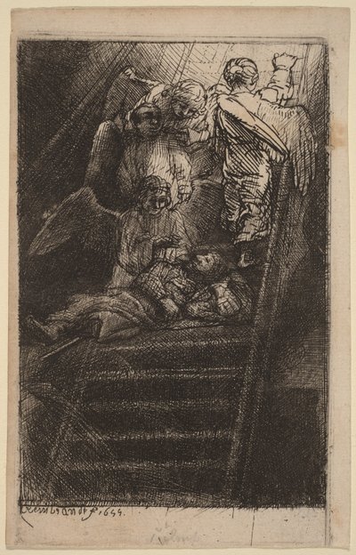 Drabina Jakuba autorstwa Rembrandt van Rijn
