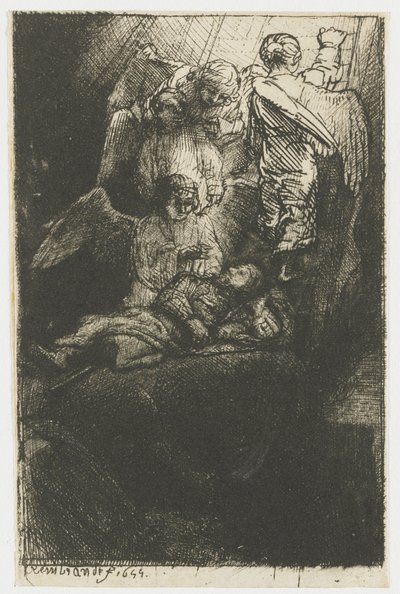 Drabina Jakuba autorstwa Rembrandt van Rijn