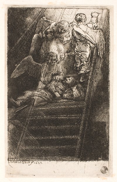 Drabina Jakuba autorstwa Rembrandt van Rijn