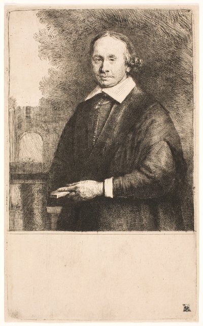 Jan Antonide van der Linden, profesor medycyny autorstwa Rembrandt van Rijn