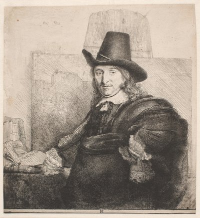 Jan Asselyn, malarz autorstwa Rembrandt van Rijn