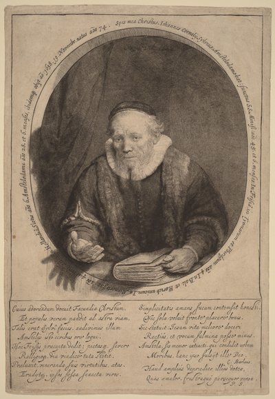 Jan Cornelisz. Sylvius autorstwa Rembrandt van Rijn