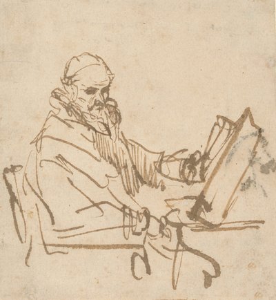 Jan Kornelisz Sylwiusz, Kaznodzieja, 16441645. autorstwa Rembrandt van Rijn