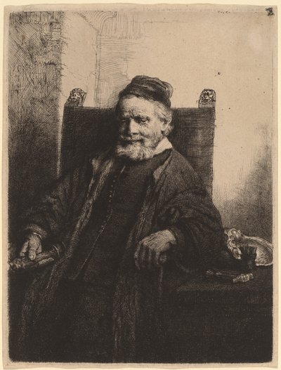 Jan Lutma autorstwa Rembrandt van Rijn