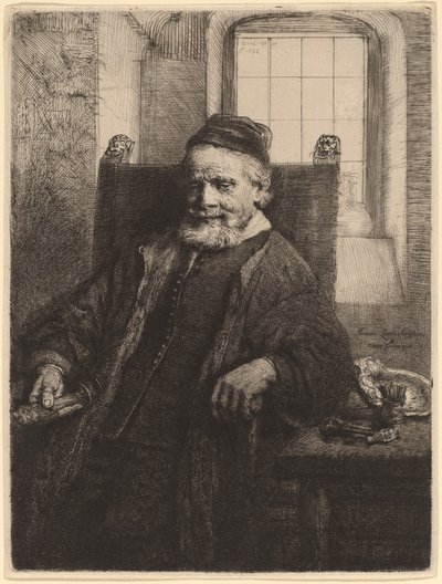 Jan Lutma autorstwa Rembrandt van Rijn