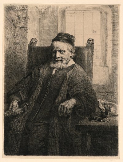 Jan Lutma, złotnik autorstwa Rembrandt van Rijn