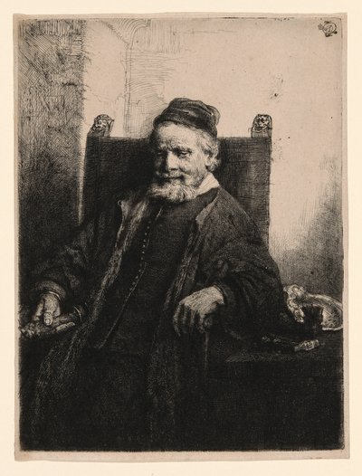 Jan Lutma, złotnik autorstwa Rembrandt van Rijn