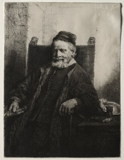 Jan Lutma, złotnik autorstwa Rembrandt van Rijn