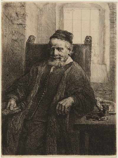 Jan Lutma, złotnik autorstwa Rembrandt van Rijn