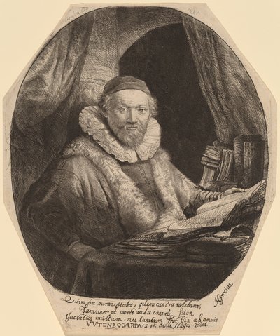 Jan Uytenbogaert autorstwa Rembrandt van Rijn
