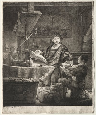 Jan Uytenbogaert autorstwa Rembrandt van Rijn