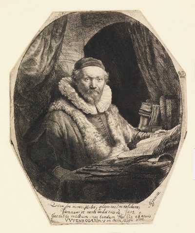 Jan Uytenbogaert, kaznodzieja autorstwa Rembrandt van Rijn