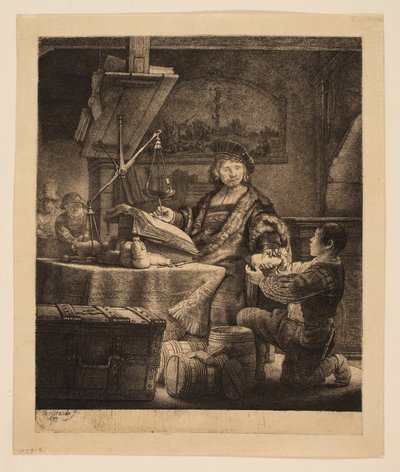 Jan Uytenbogaert, sekretarz generalny („Złoty Waga”) autorstwa Rembrandt van Rijn