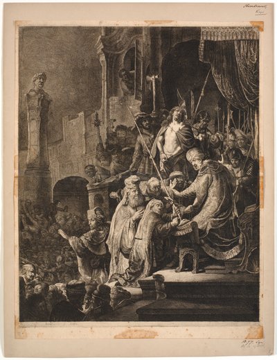 Jezus przed Piłatem autorstwa Rembrandt van Rijn