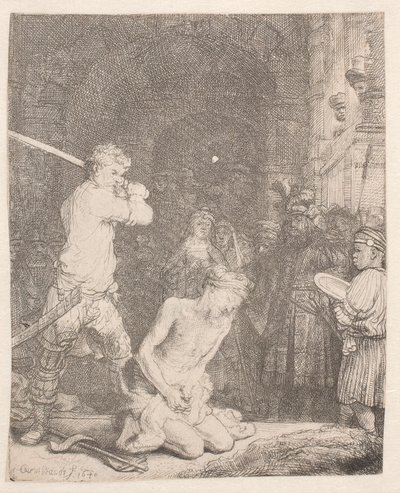 Jan Chrzciciel ściął głowę autorstwa Rembrandt van Rijn