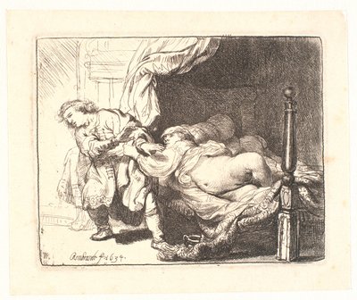 Żona Józefa i Potyfara autorstwa Rembrandt van Rijn