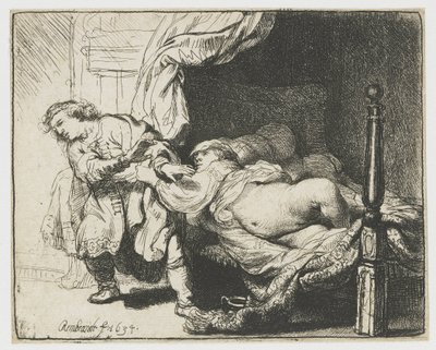 Żona Józefa i Potyfara autorstwa Rembrandt van Rijn