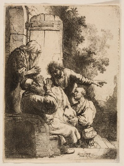 Płaszcz Józefa przyniesiony Jakubowi autorstwa Rembrandt van Rijn