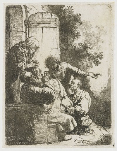 Płaszcz Józefa przyniesiony do Jakuba autorstwa Rembrandt van Rijn