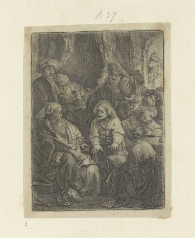 Józef opowiada swoje sny Recueil de quatre-vingt-cinq estampes originales (tytuł serii) autorstwa Rembrandt van Rijn