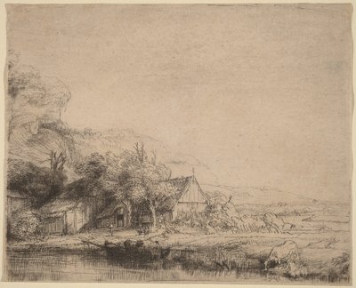 Krajobraz z krową autorstwa Rembrandt van Rijn