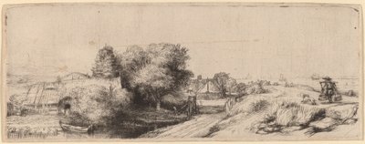 Krajobraz z Mleczarzem autorstwa Rembrandt van Rijn