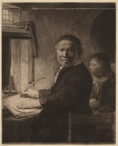 Lieven Willemsz van Coppenol: „Mniejszy talerz” autorstwa Rembrandt van Rijn